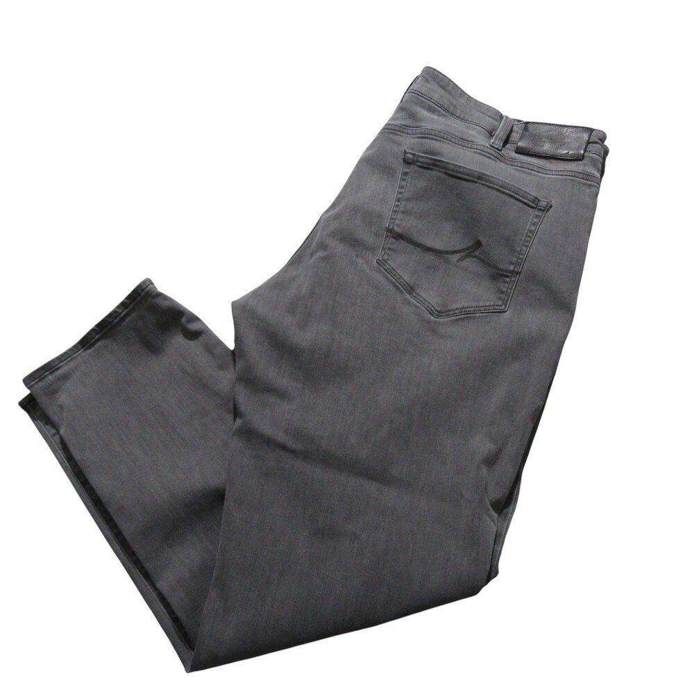 34 Heritage Mens Jeans 44 x 32 Gray Charisma Relaxed Straight Fit Stretch Cotton